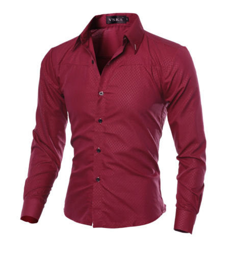 2020 Fashion Men Luxury Casual Formal Shirt