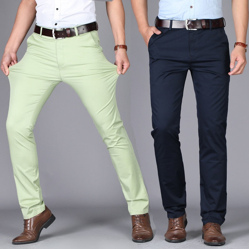 men suit pants casual office high quality trousers business pants