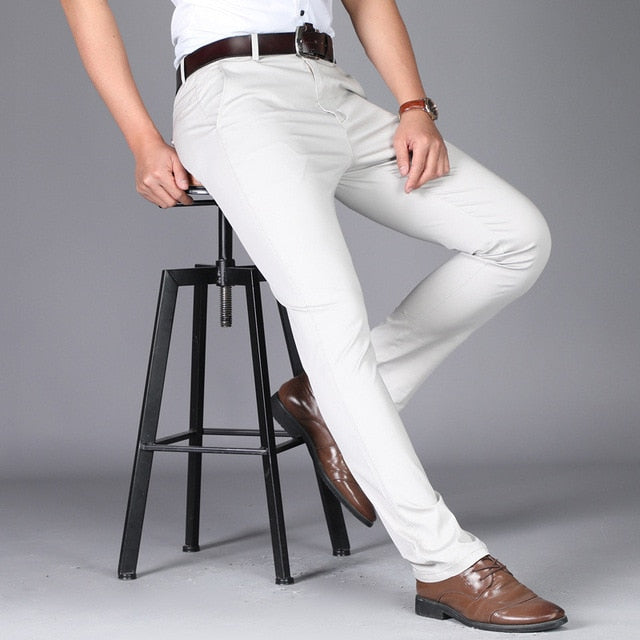 men suit pants casual office high quality trousers business pants