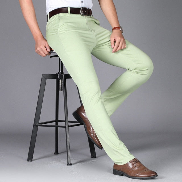 men suit pants casual office high quality trousers business pants