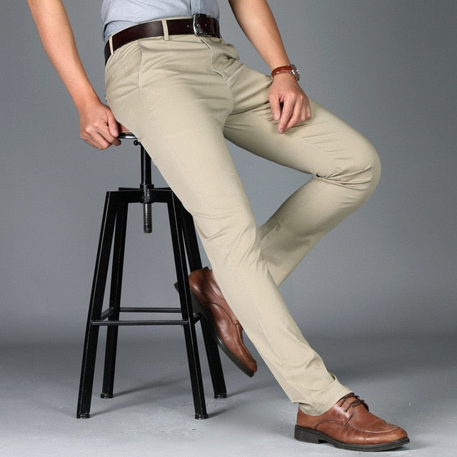 men suit pants casual office high quality trousers business pants