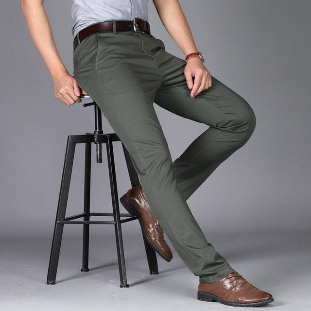 men suit pants casual office high quality trousers business pants