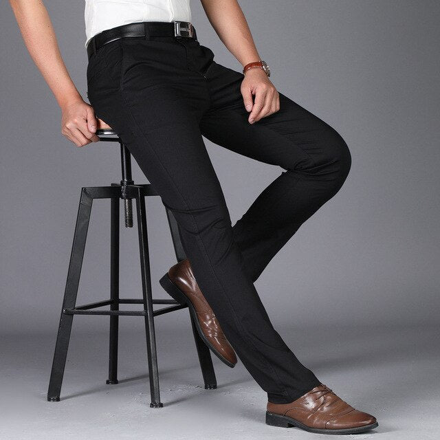 men suit pants casual office high quality trousers business pants