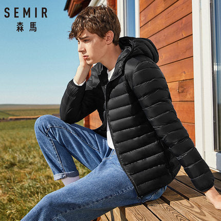 SEMIR brand men down jacket casual fashion winter jacket for men