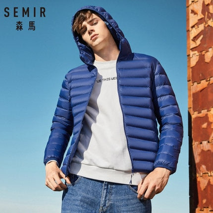 SEMIR brand men down jacket casual fashion winter jacket for men