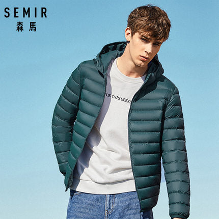 SEMIR brand men down jacket casual fashion winter jacket for men