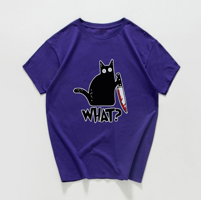 Cat What  funny T-Shirt men