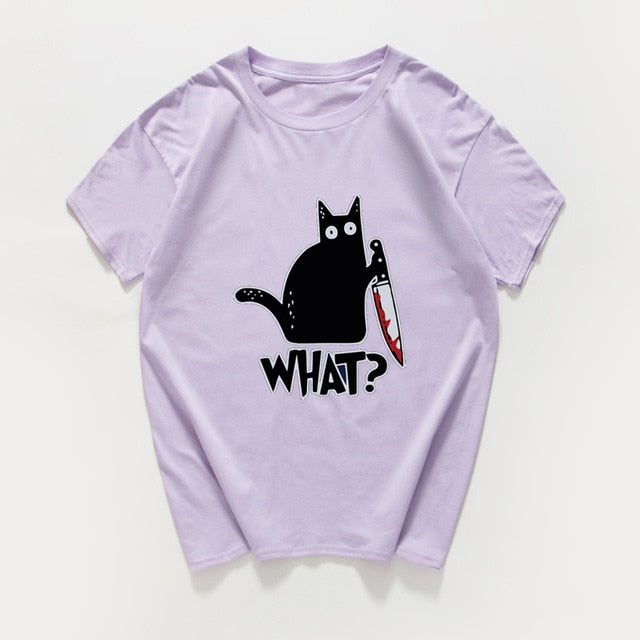 Cat What  funny T-Shirt men