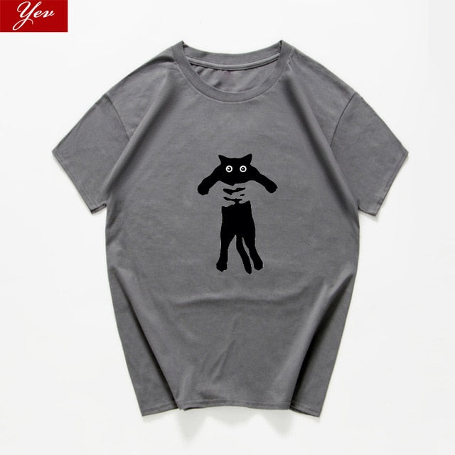 Cat What  funny T-Shirt men