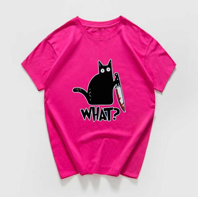 Cat What  funny T-Shirt men