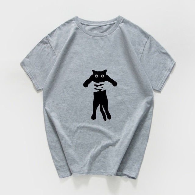 Cat What  funny T-Shirt men