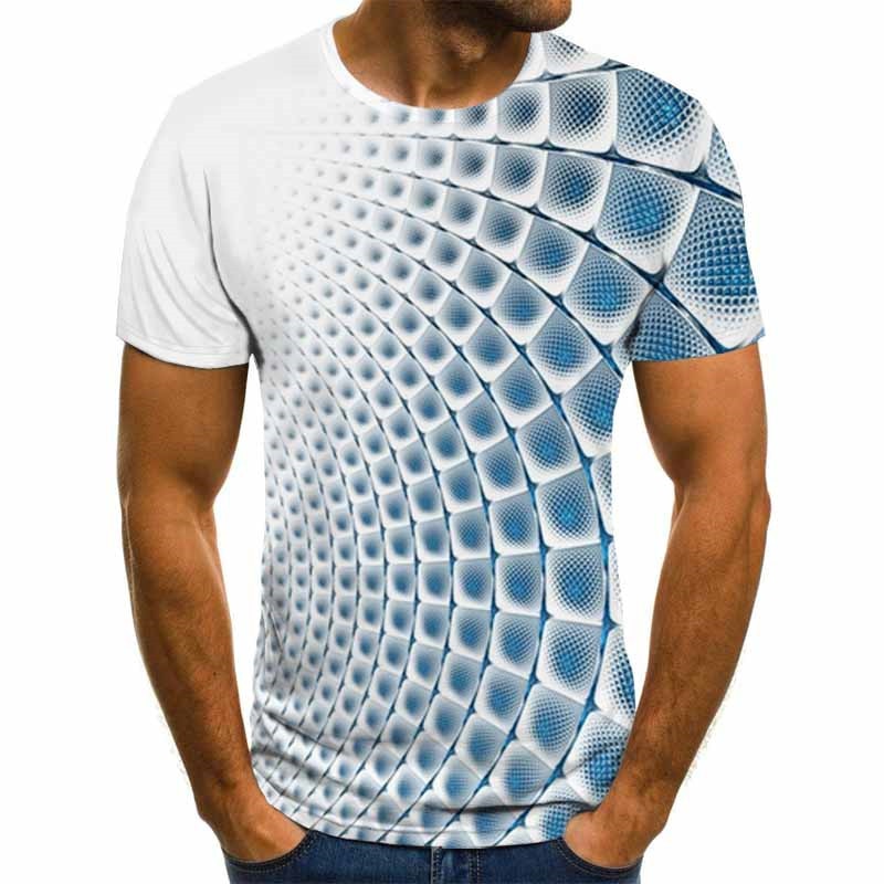 Summer Three-dimensional 3D vortex T-shirt