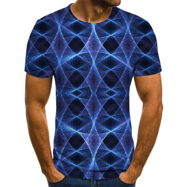 Summer Three-dimensional 3D vortex T-shirt