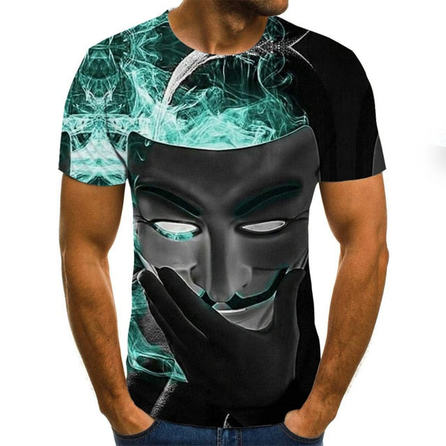 2020 hot-sale Clown 3D Printed T Shirt