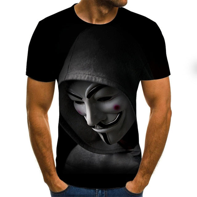 2020 hot-sale Clown 3D Printed T Shirt