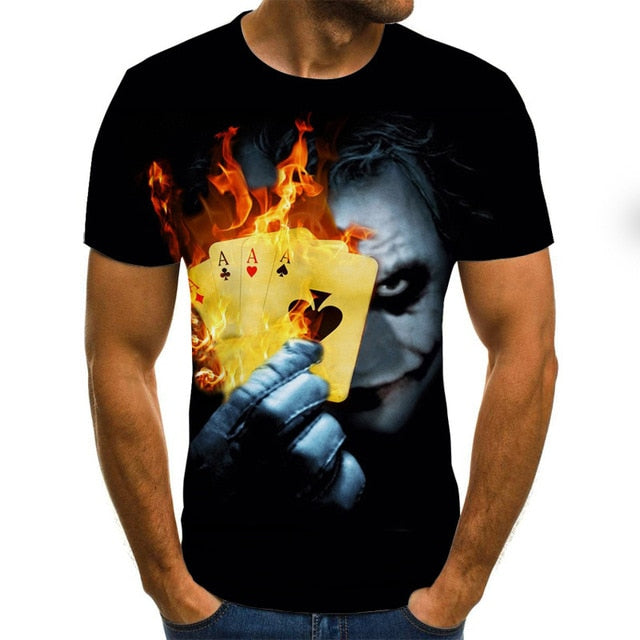 2020 hot-sale Clown 3D Printed T Shirt