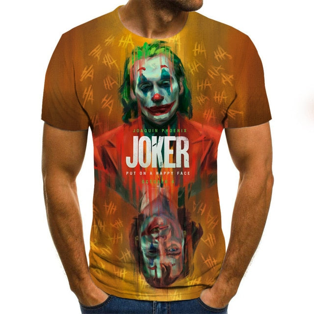 2020 hot-sale Clown 3D Printed T Shirt