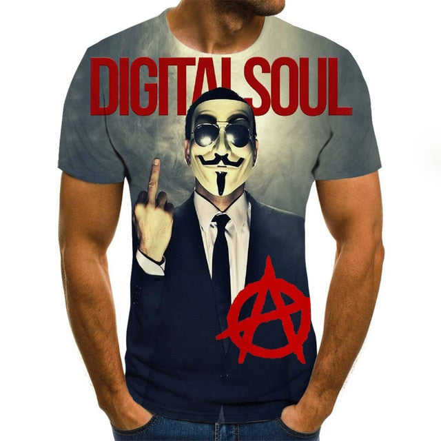 2020 hot-sale Clown 3D Printed T Shirt
