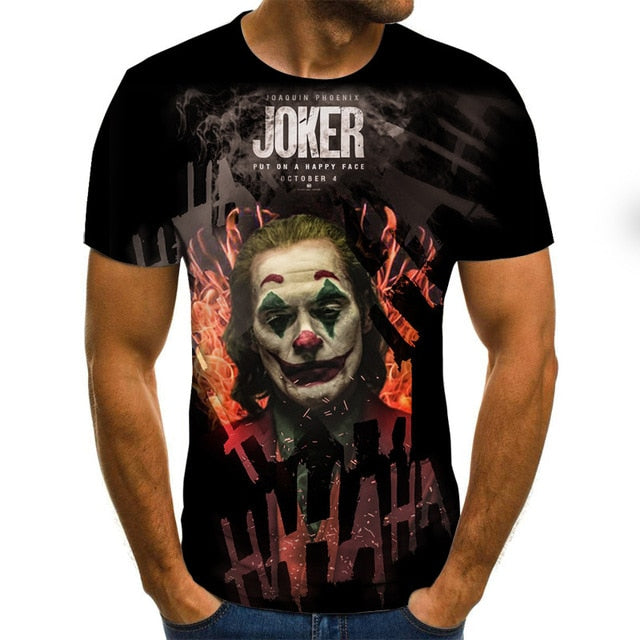 2020 hot-sale Clown 3D Printed T Shirt