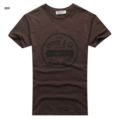 Summer Men New Street Trend Printing Short Sleeve