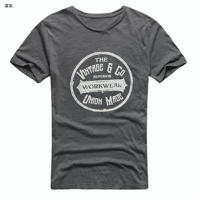 Summer Men New Street Trend Printing Short Sleeve