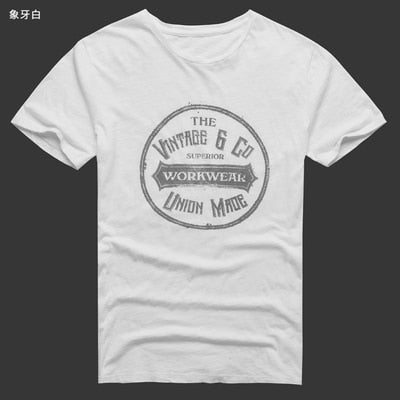 Summer Men New Street Trend Printing Short Sleeve