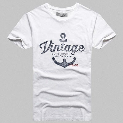 Summer Men New Street Trend Printing Short Sleeve