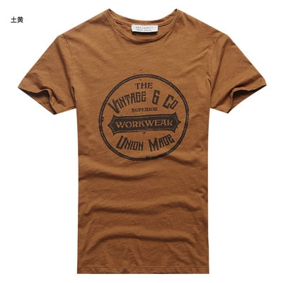 Summer Men New Street Trend Printing Short Sleeve