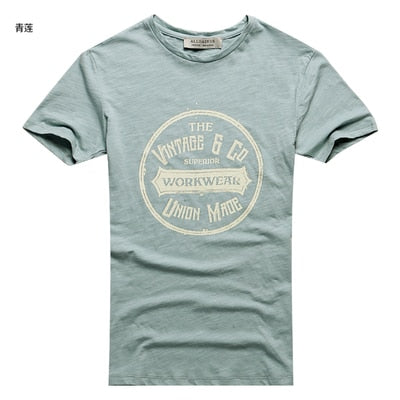 Summer Men New Street Trend Printing Short Sleeve