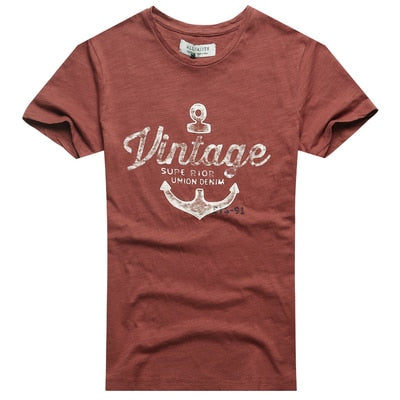 Summer Men New Street Trend Printing Short Sleeve