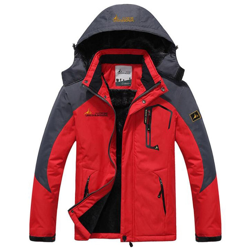 Winter Parka Men Windbreak Plus Velvet Thick Warm
