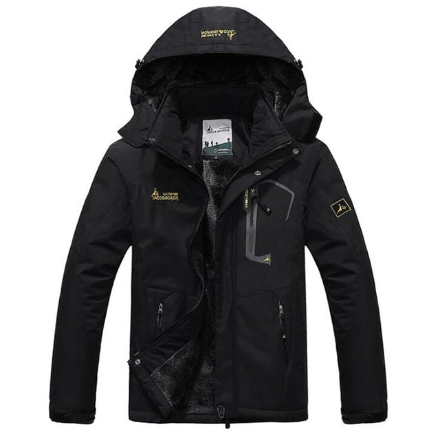 Winter Parka Men Windbreak Plus Velvet Thick Warm