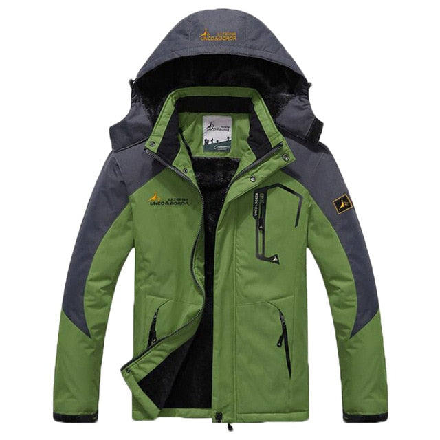 Winter Parka Men Windbreak Plus Velvet Thick Warm