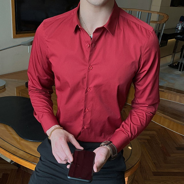 2020 New Fashion Cotton Long Sleeve Shirt